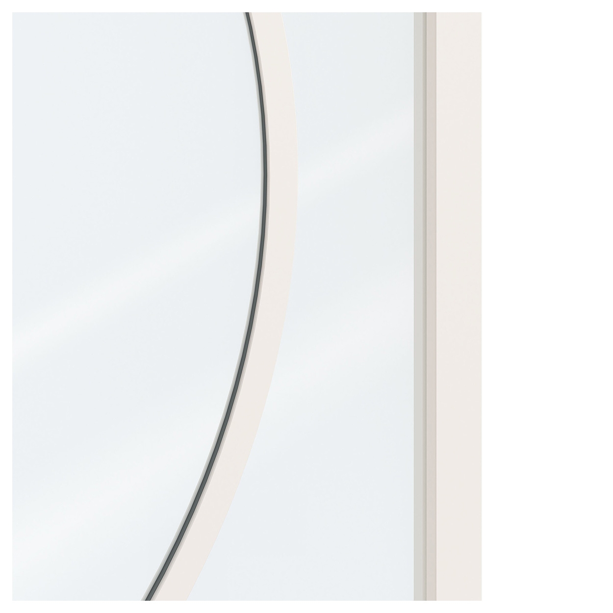 Binnendeur Skantrae SSL 14618 Blank Glas Wit Gelakt